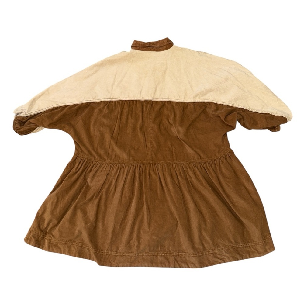 Free People Wild Roads Mini Buttodown Puff Sleeve Babydoll Pocket Dress SOLD - Picture 3 of 9